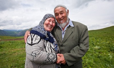 Older Muslim Couple