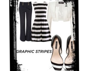 Outfit based on stripes