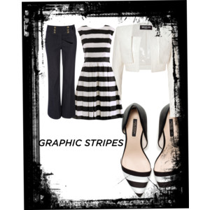 Outfit based on stripes